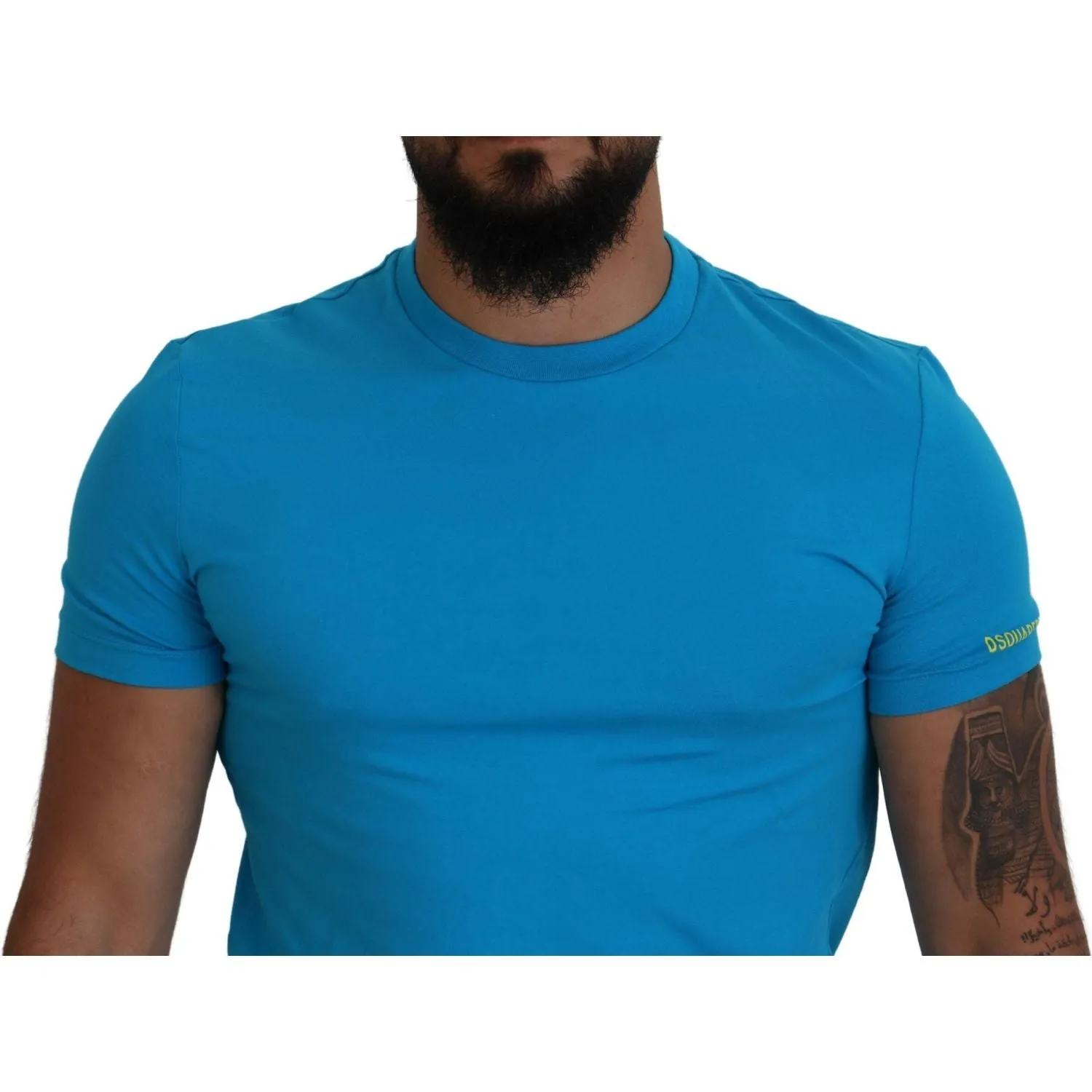 Dsquared² Blue Modal Short Sleeves Crewneck T-shirt