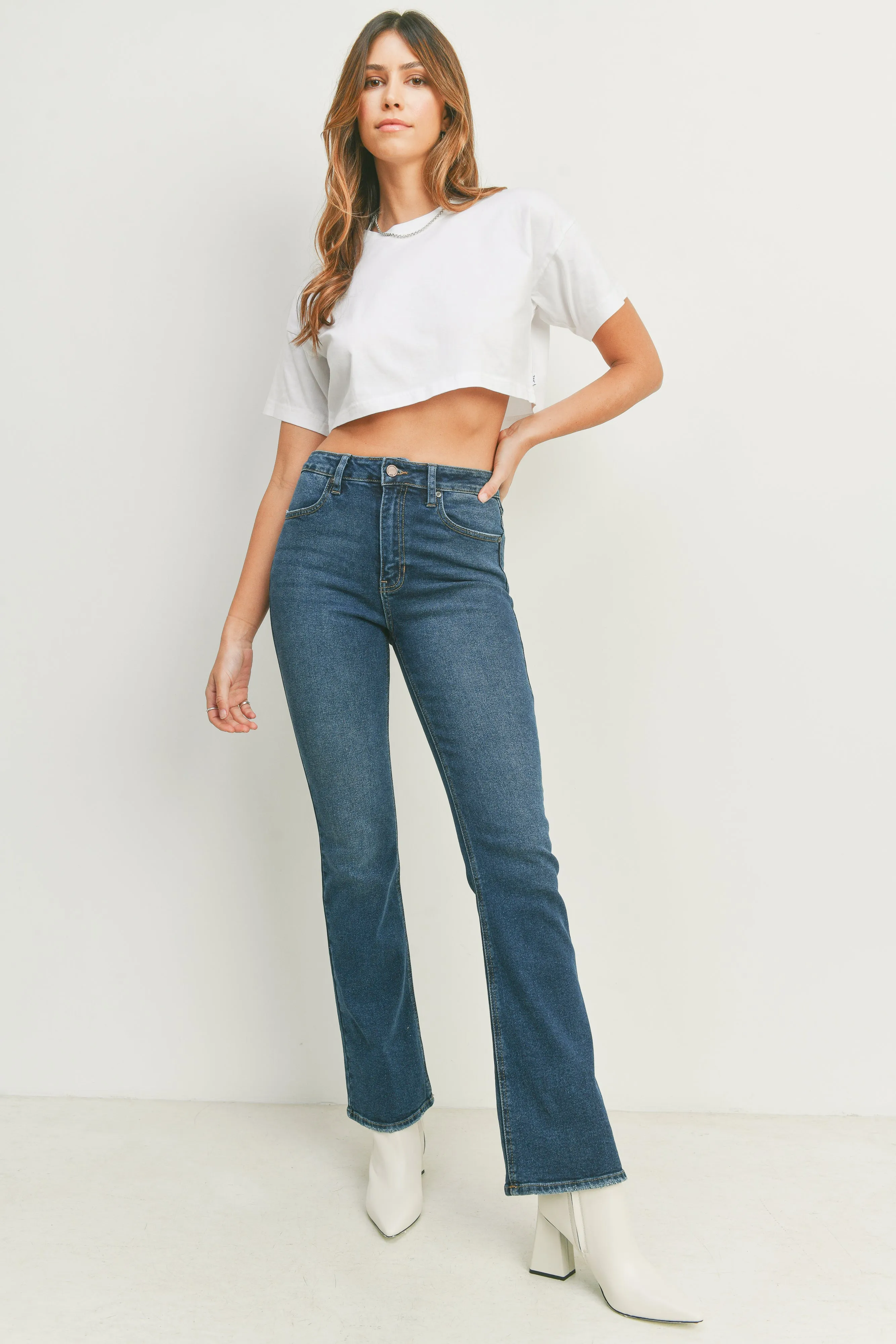 Ellen High Rise 90s Slim Flare Jean