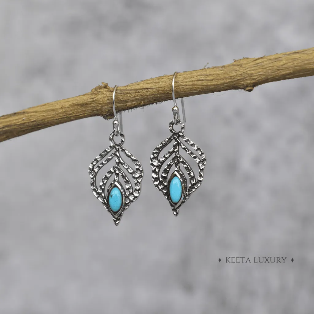 Feather - Turquoise Dangle