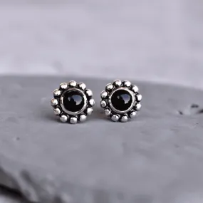 Flower Child - Black Onyx Studs