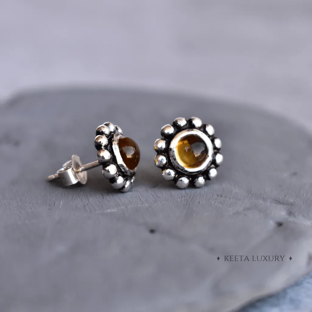 Flower Child - Citrine Studs