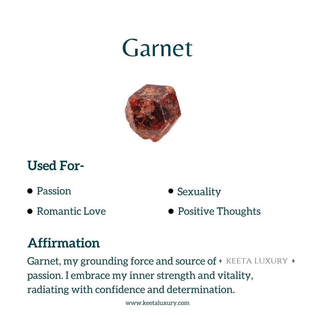 Flower Child -  Garnet Stud