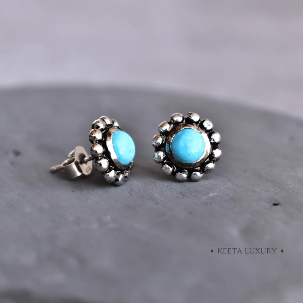 Flower Child - Turquoise Studs