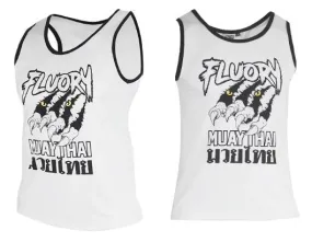 FLUORY TF10 Boxing Sports Vest Tank Top XS-XXXL White