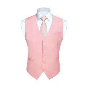 Formal Suit Vest - PINK BLUSH