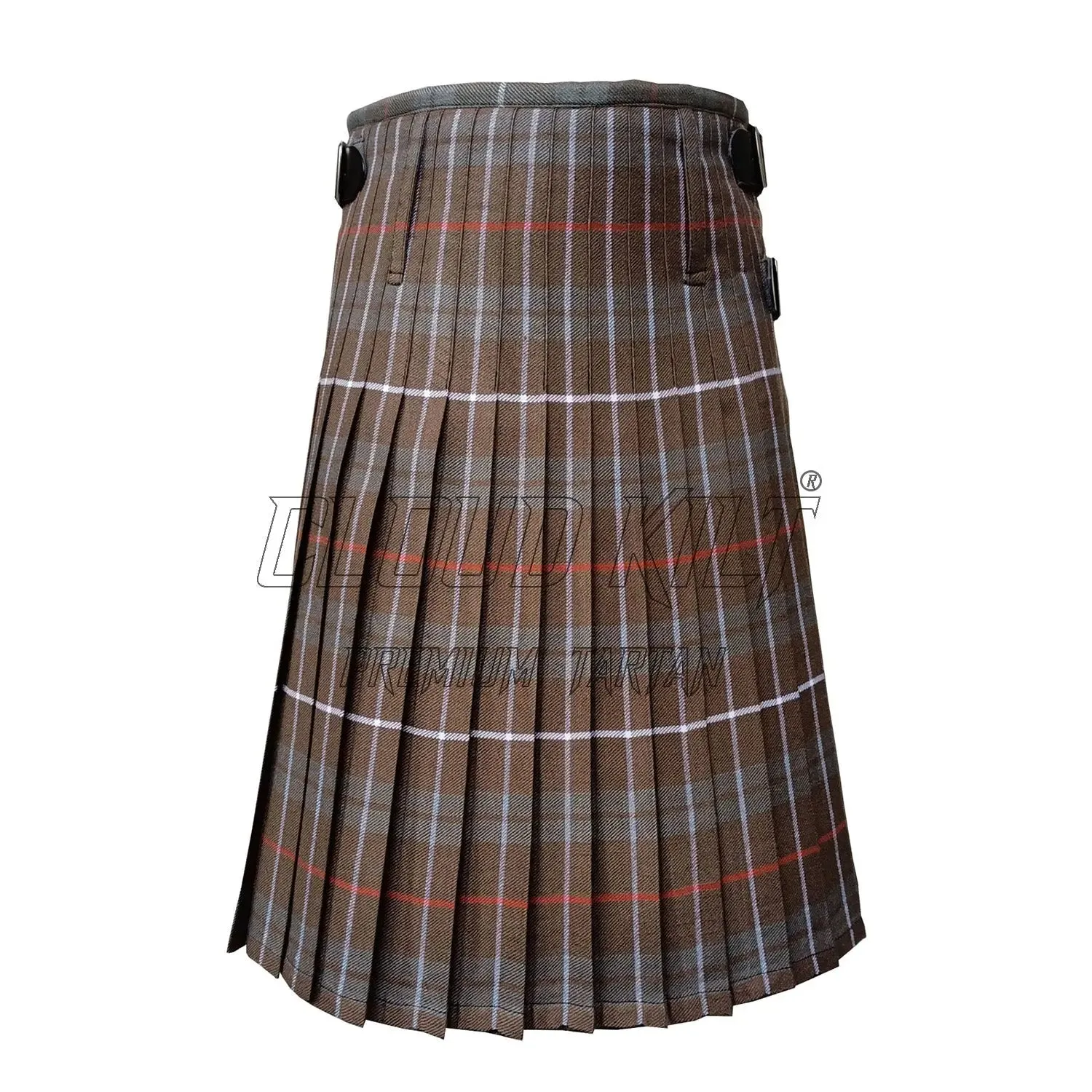 Fraser Weathered Stripe Tartan Kilt