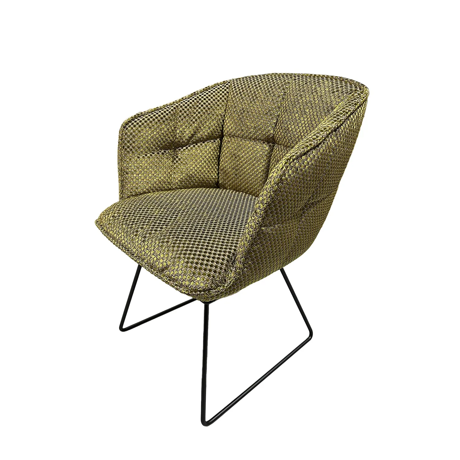 freifrau | marla armchair high | wire frame | nobilis raphael 73 vert khaki