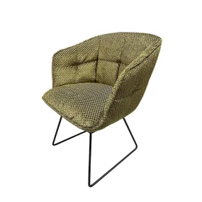 freifrau | marla armchair high | wire frame | nobilis raphael 73 vert khaki