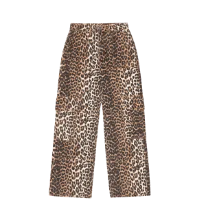 GANNI Leopard Angi Denim