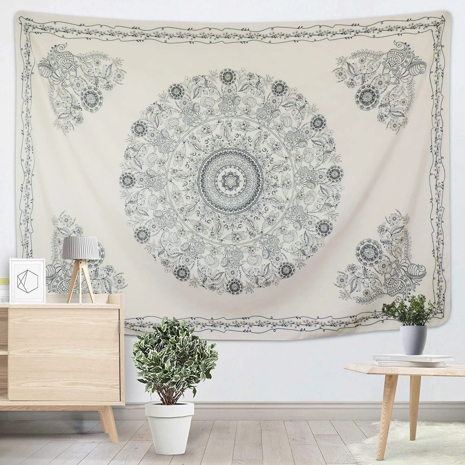 Ghost Mandala Tapestry