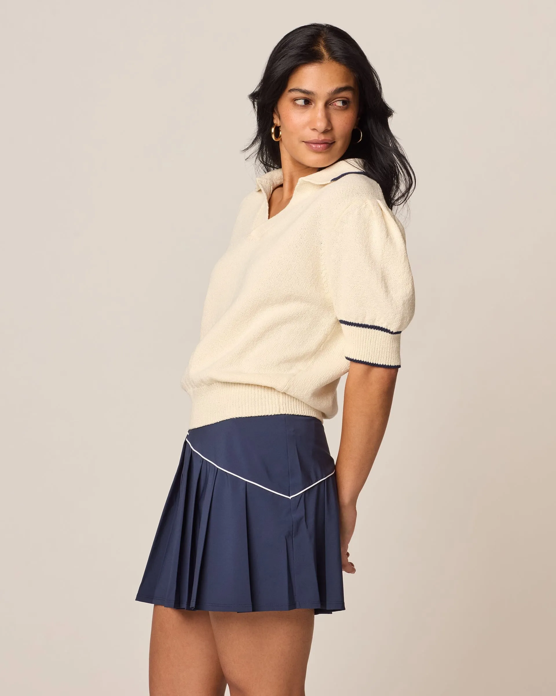 Gigi Cotton Sweater Polo