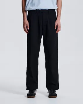 Harro Twill Pleat Pant - Black