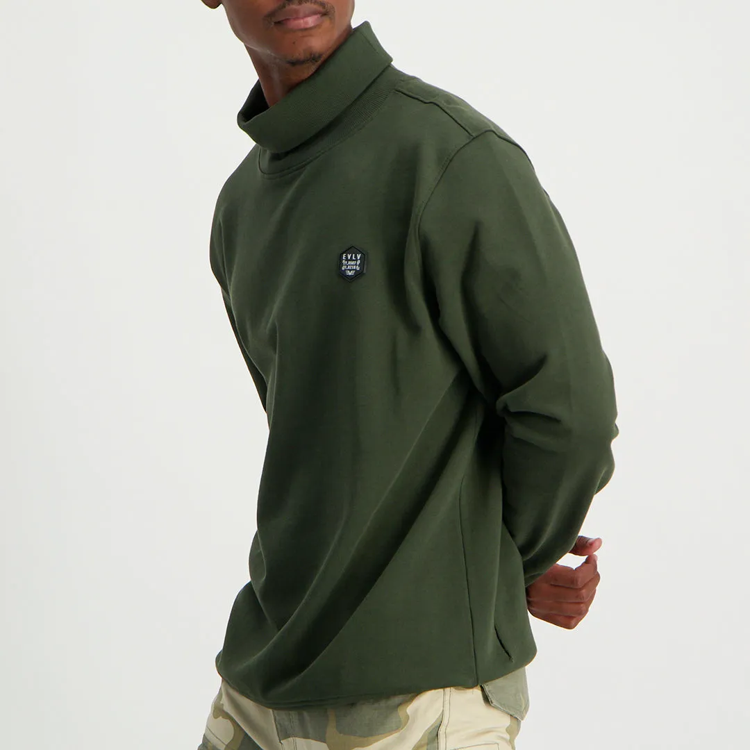 HAWKS POLO NECK SWEATER