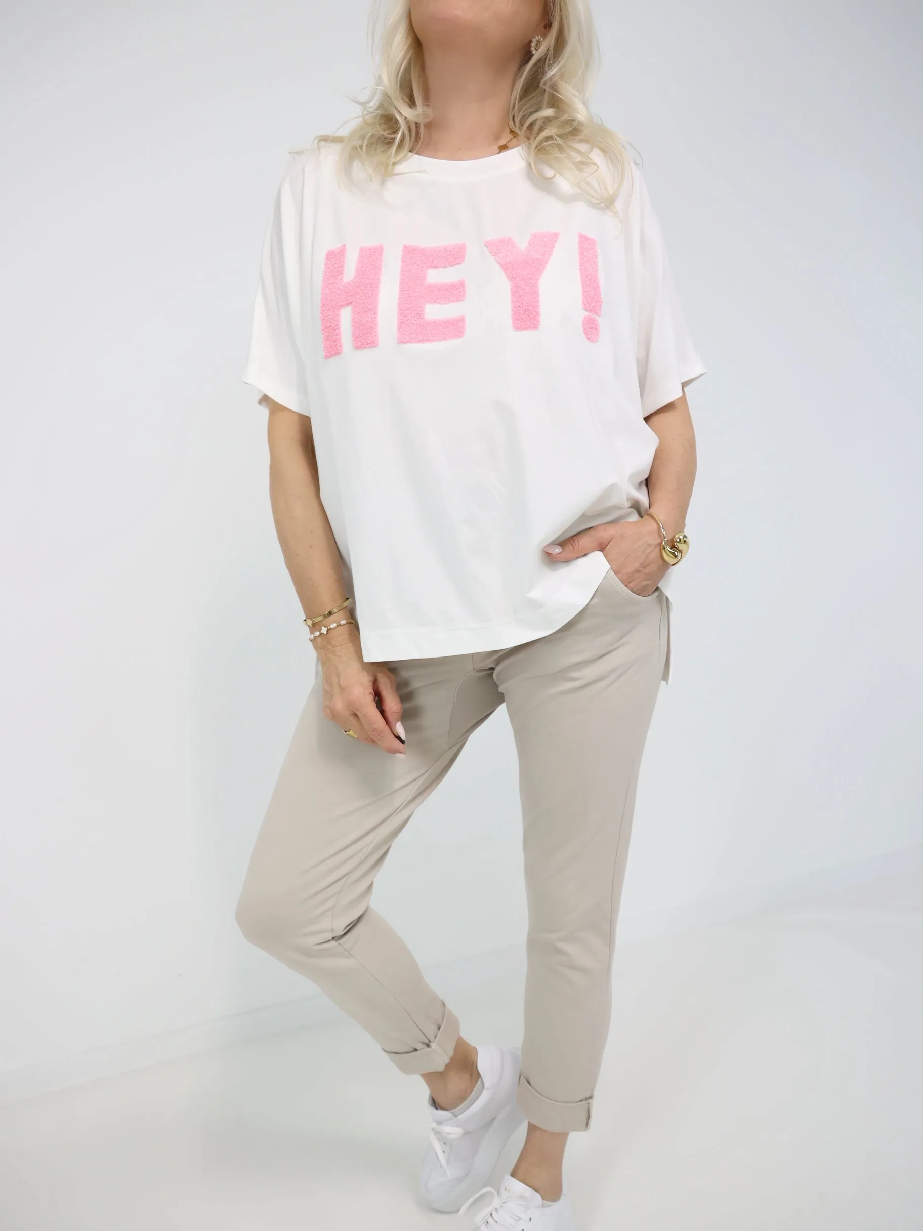 HEY! Oversize T-Shirt - verschiedene Farben