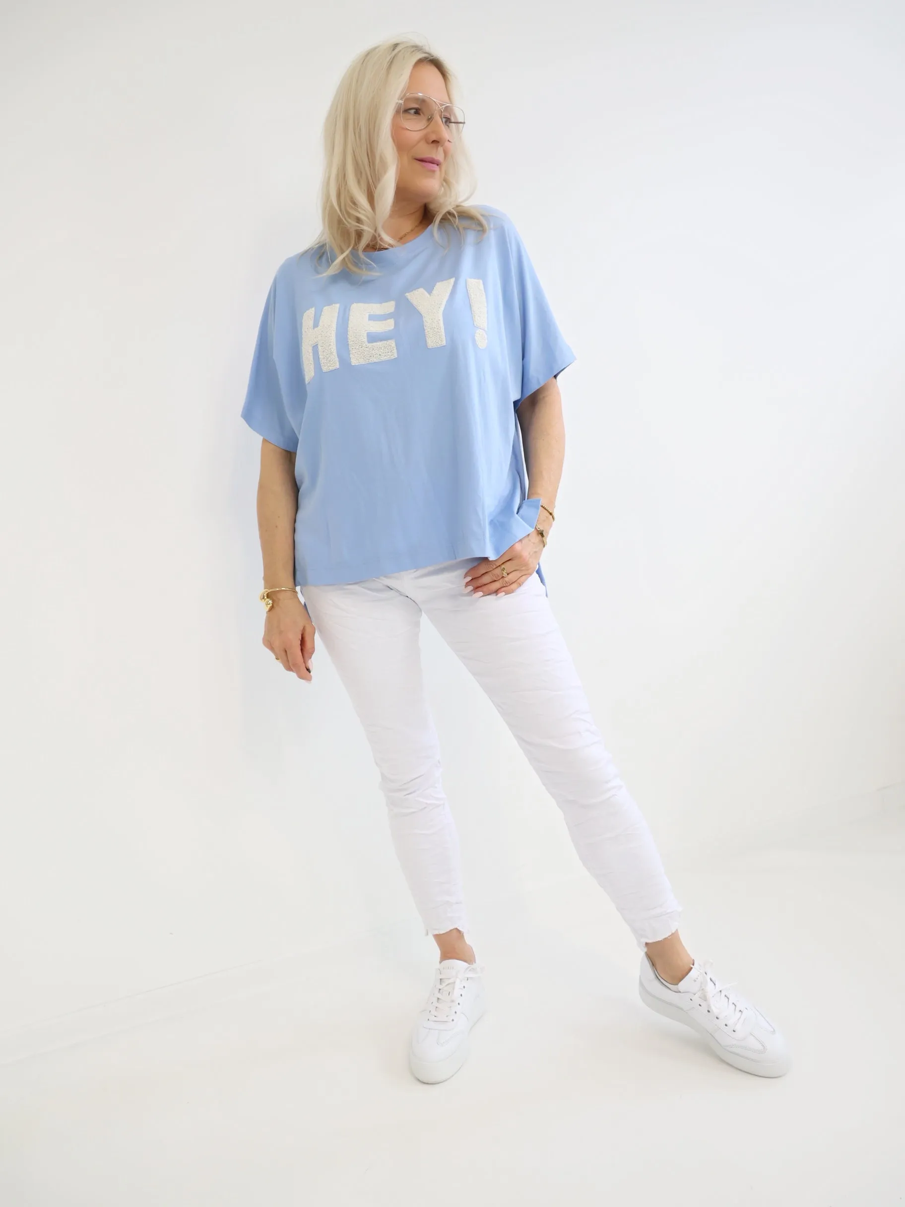 HEY! Oversize T-Shirt - verschiedene Farben