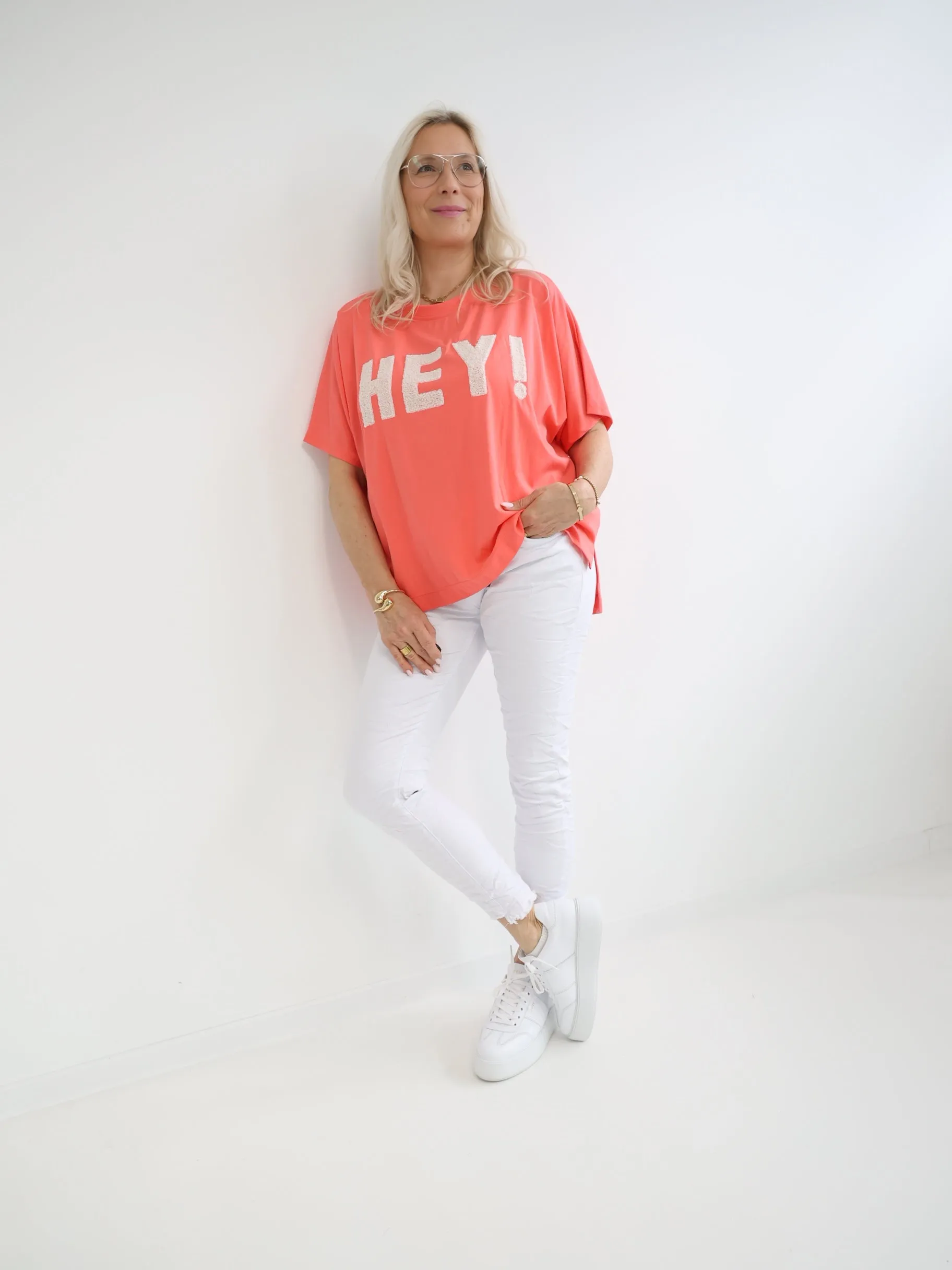 HEY! Oversize T-Shirt - verschiedene Farben