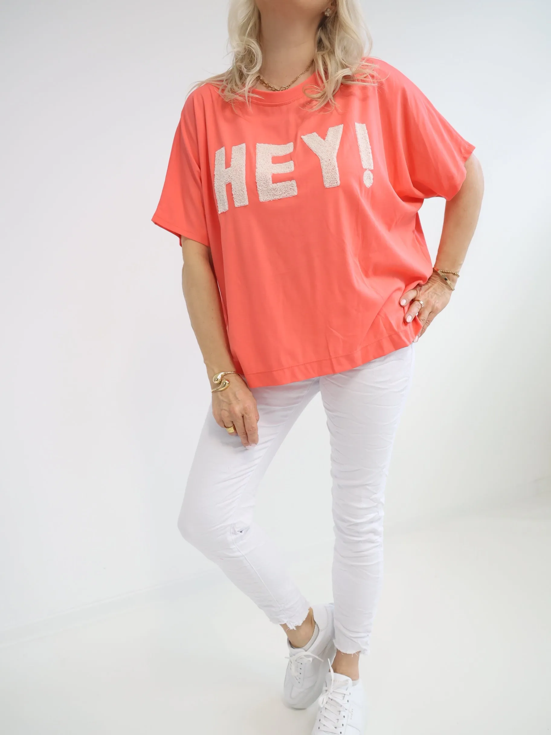 HEY! Oversize T-Shirt - verschiedene Farben