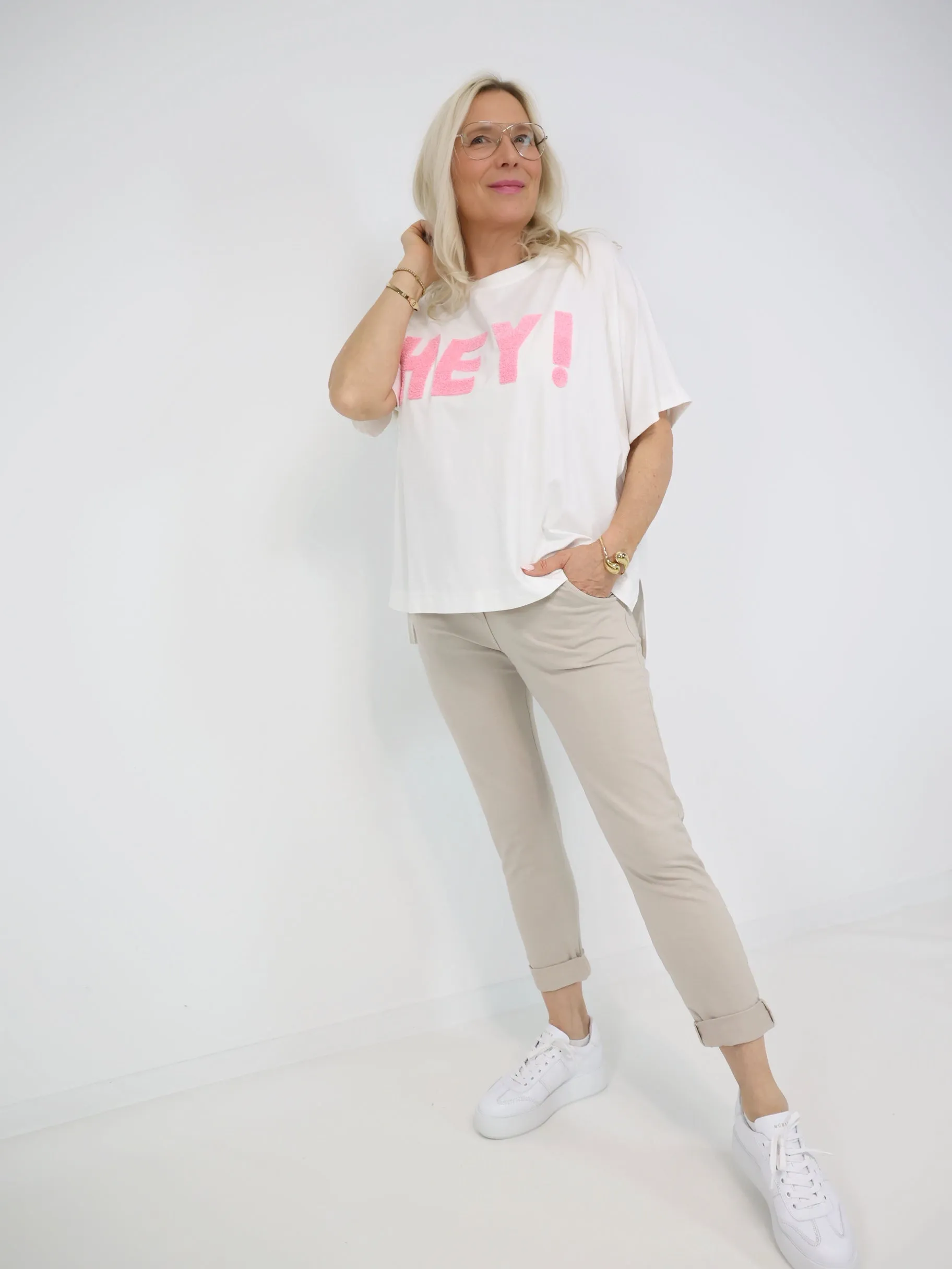 HEY! Oversize T-Shirt - verschiedene Farben