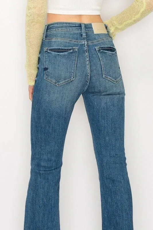 High Rise Plus Size Boot Cut Jeans