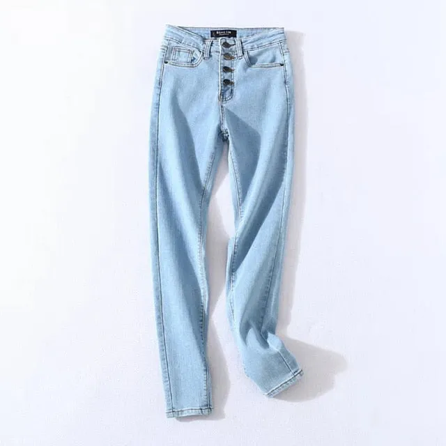 High Waist Fashion Denim Pencil Pants