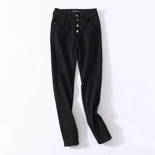 High Waist Fashion Denim Pencil Pants