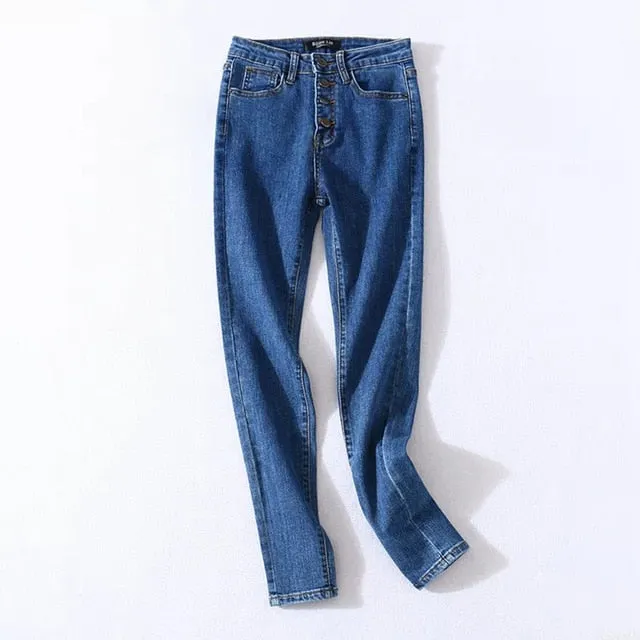 High Waist Fashion Denim Pencil Pants