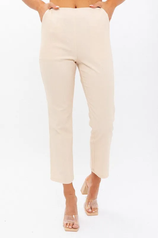 High-Waisted Crop Pants - Online Exclusive