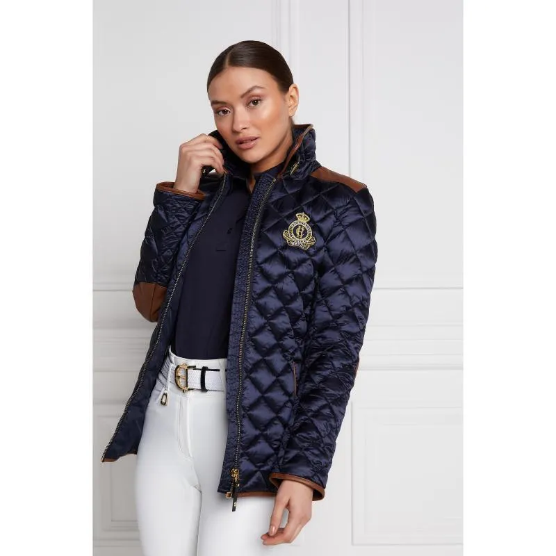 Holland Cooper Studland Diamond Quilt Ladies Jacket - Ink Navy