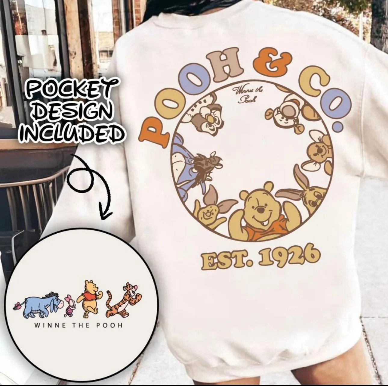 Honey Bear and Friends Crewneck for Women