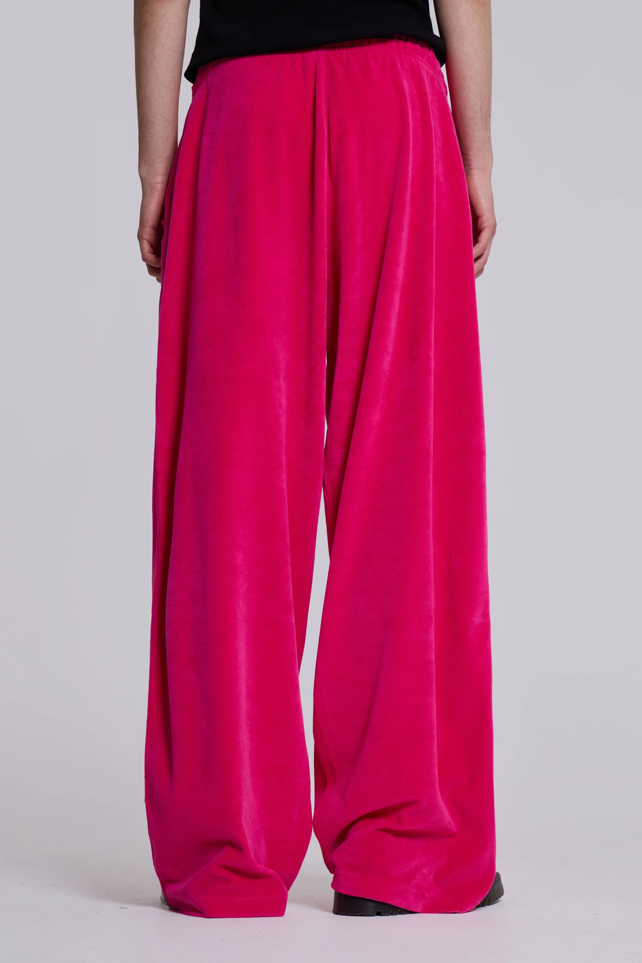 Hot Pink Velour Baggy Monster Joggers