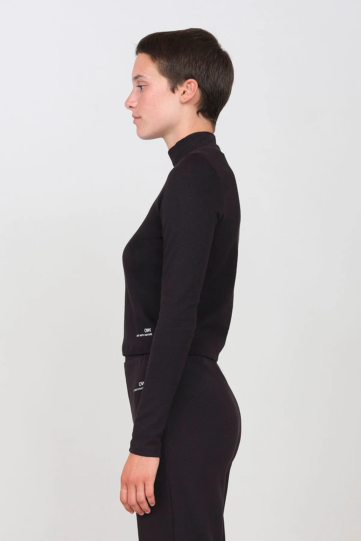 Interlock Turtleneck Black