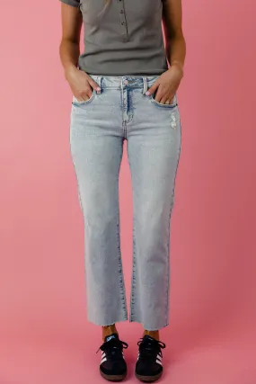 James Mid Rise Straight Jeans