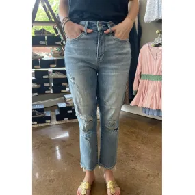 Judy Blue Straight Fit High Waisted Jeans