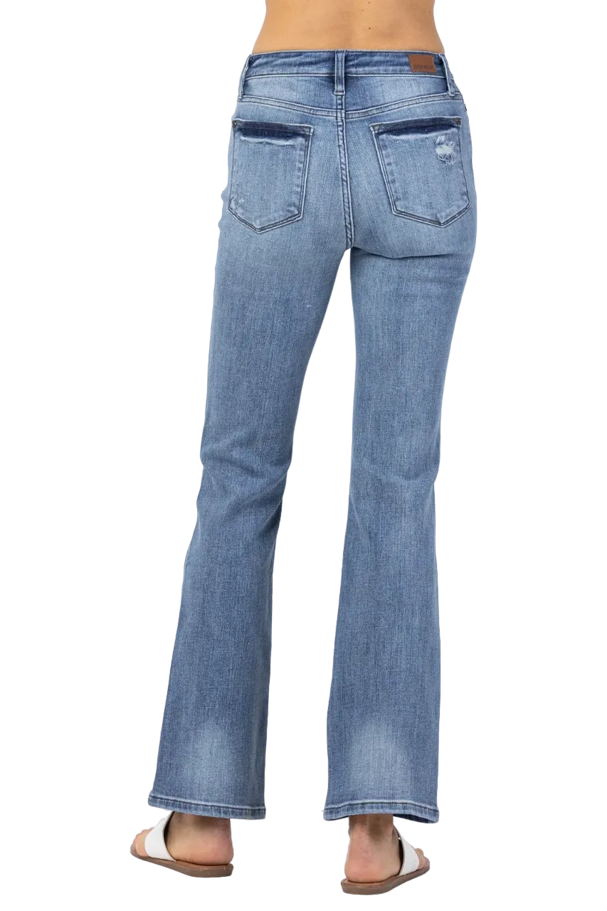 Judy Blue Women's Anabelle Destroyed Bootcut Jeans