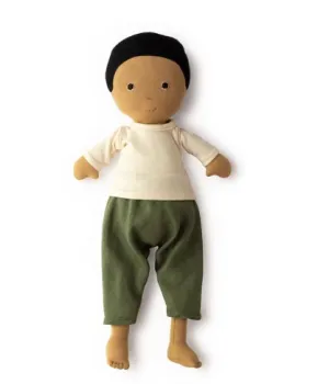 Jules Doll in Cedar Pants and Natural Shirt