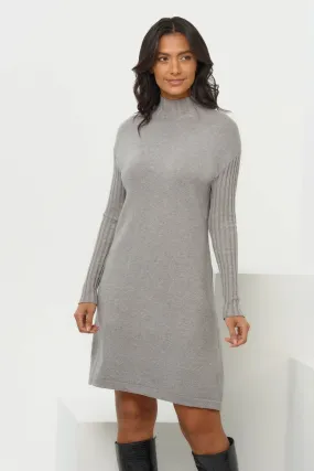 Kellan Turtleneck Lurex Dress