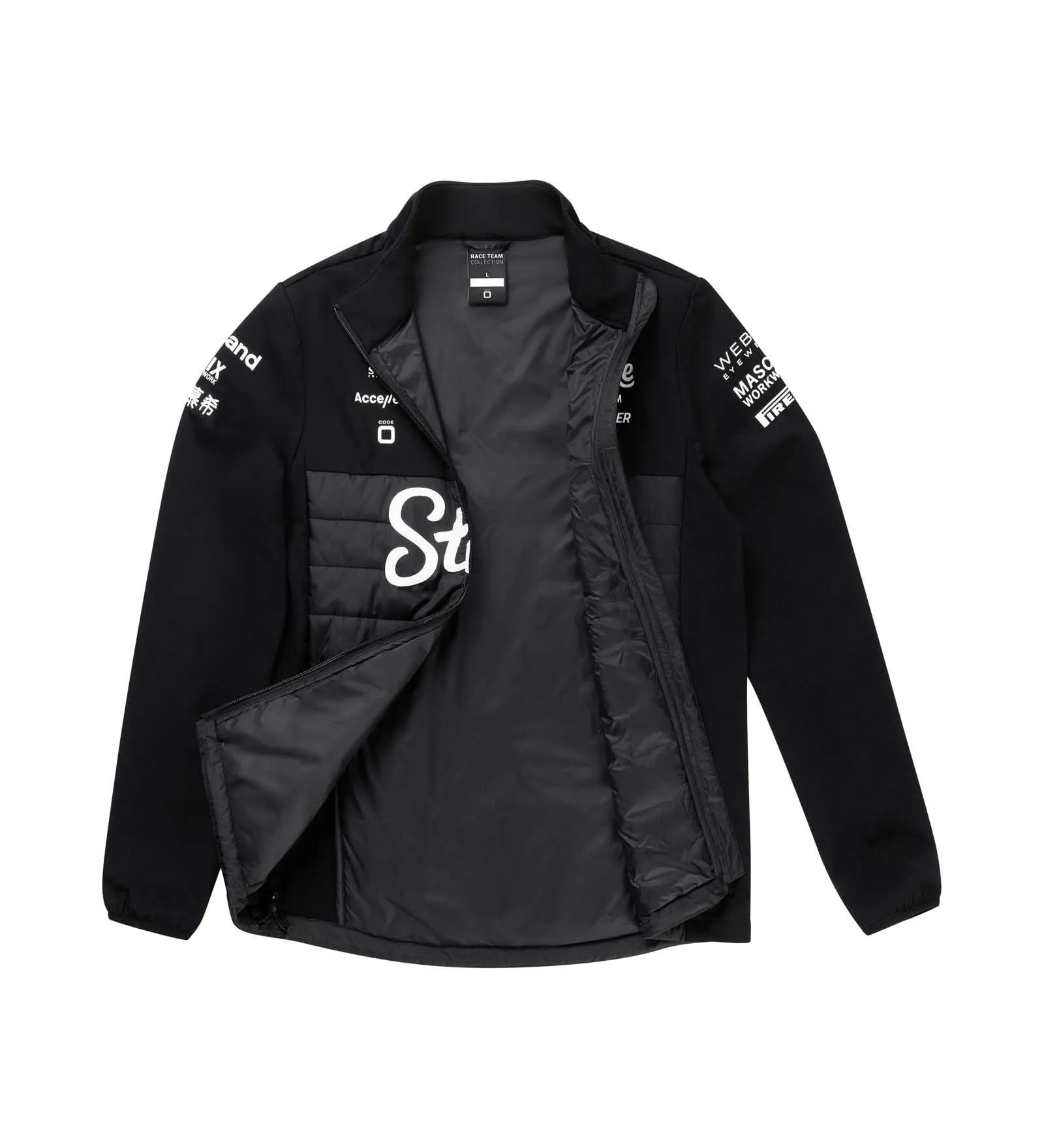 Kick Sauber jacket, CODE ZERO, team, seasonal, black, 2024