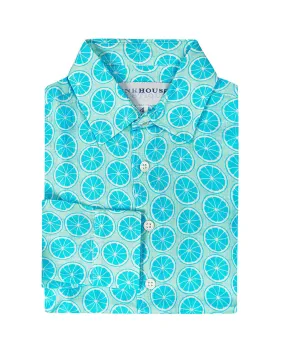 Kids' Linen Shirt LIME SLICE