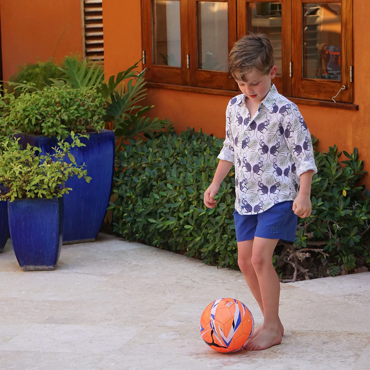 Kids' Linen Shirt MONKEY & PALMS