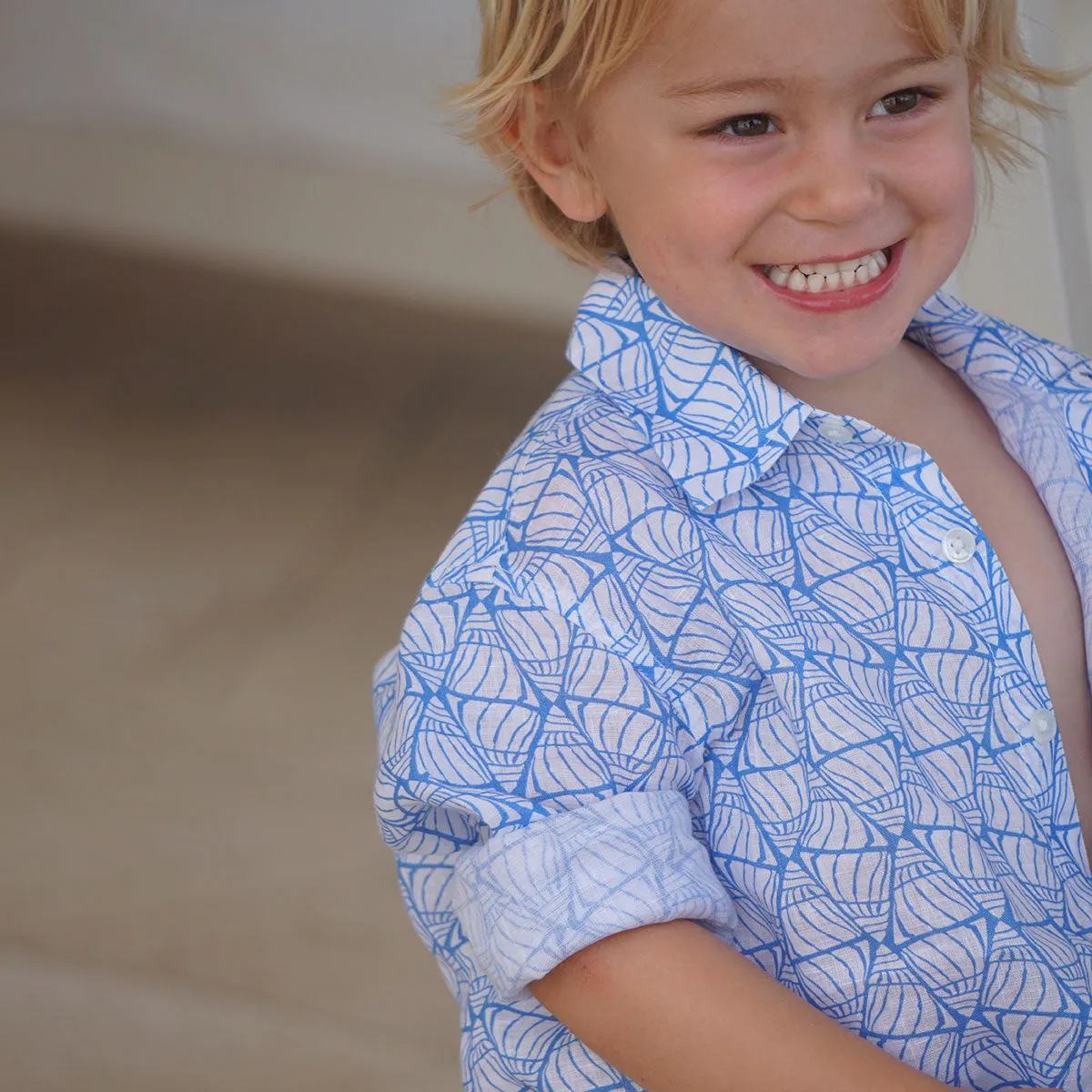 Kids' Linen Shirt SHELLTOP