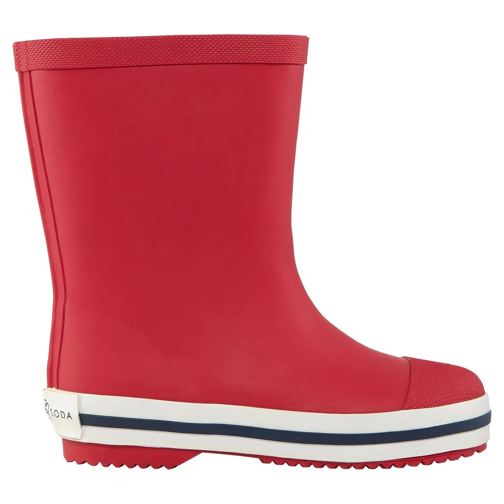 Kids' Rubber Gumboot - Red