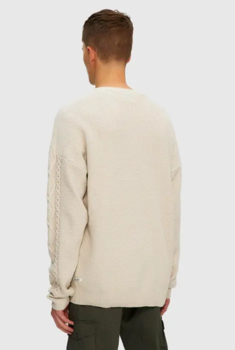 KUWALLA TEE CABLE KNIT SWEATER BIRCH