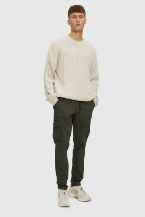 KUWALLA TEE CABLE KNIT SWEATER BIRCH