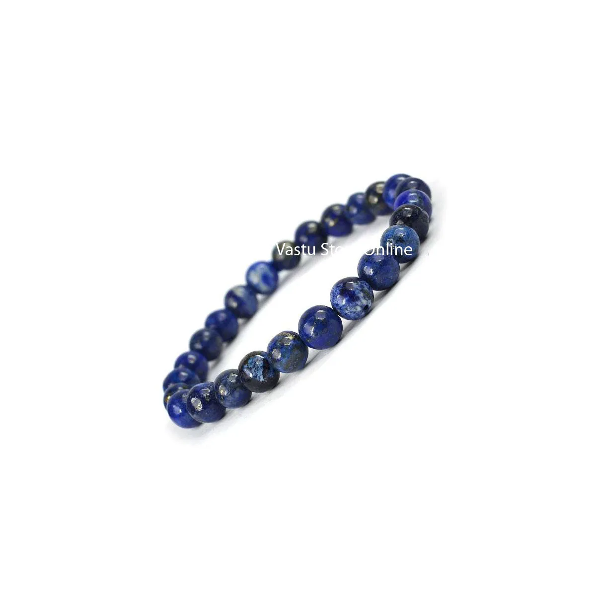 Lapis Lazuli Round Crystal Bracelet