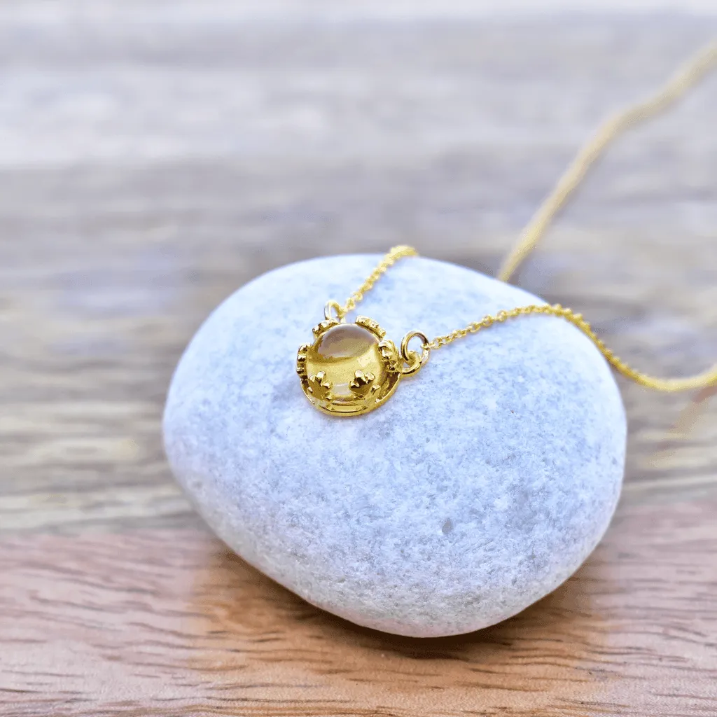 Leaf Sunshine - Citrine Necklace