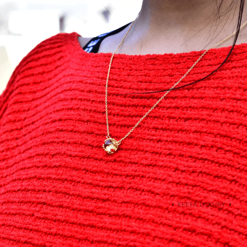 Leaf Sunshine - Citrine Necklace