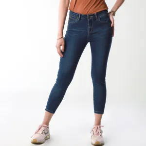 LEE WOMENS HIGH WAIST DENIM PANTS IN VINTAGE MONTANA