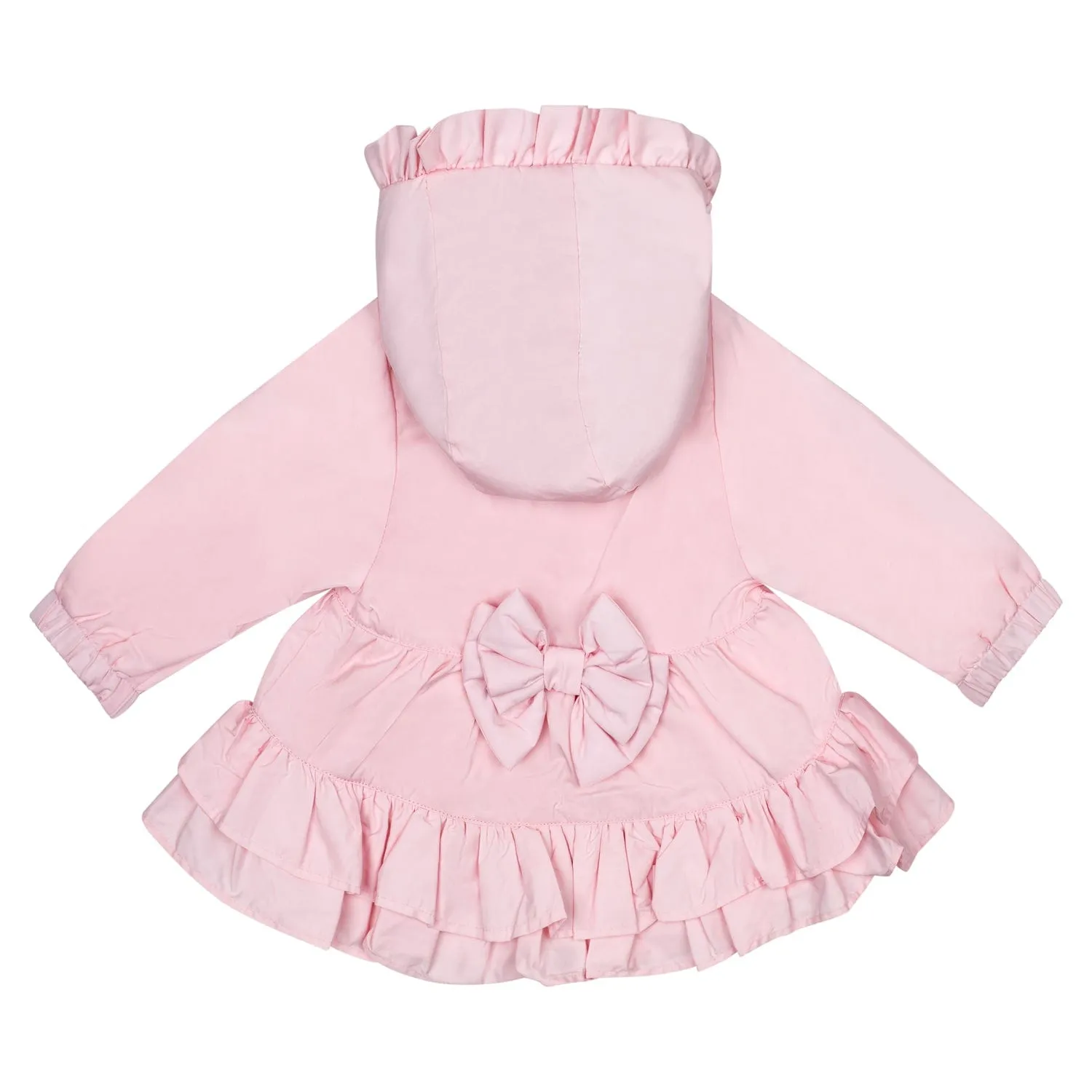 LITTLE A - Jillie Pastel Hearts Frill Jacket - Pink