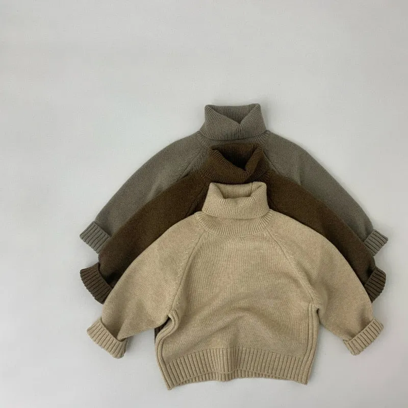 Little Classic Turtleneck Kids Knit Wear