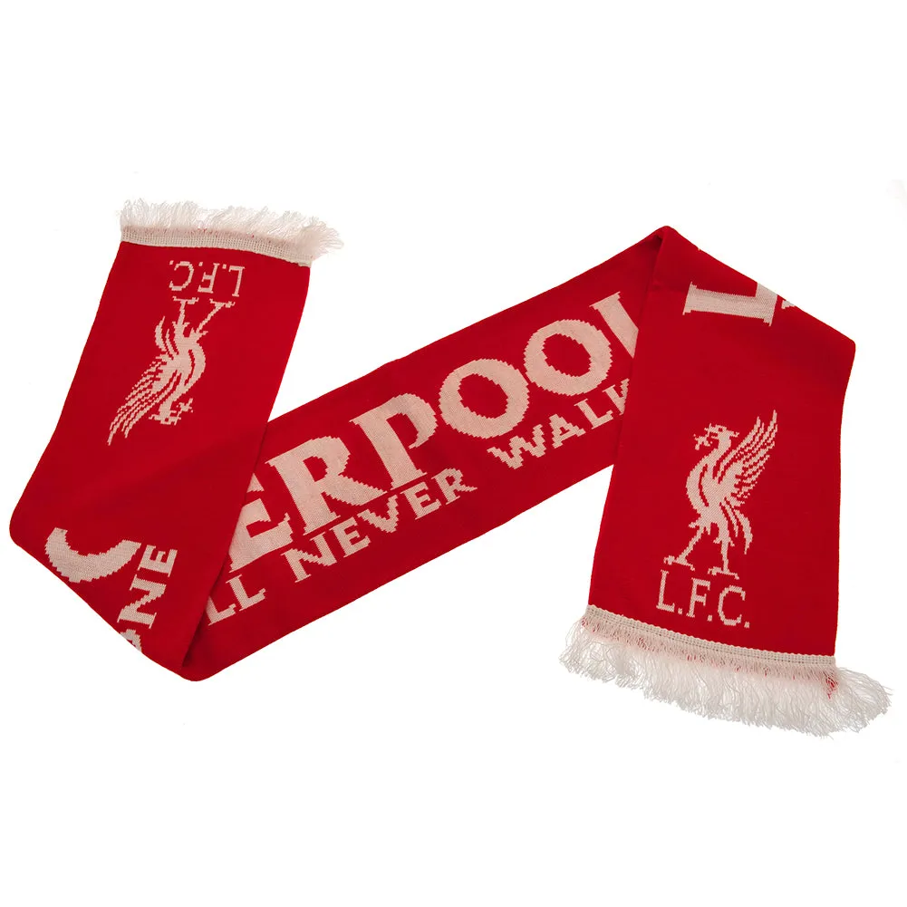 Liverpool FC Scarf LB - YNWA Red Jacquard Knit